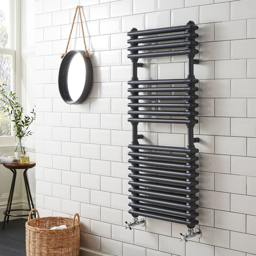 AST00353 - Astrala Ofanto Towel Radiator in Anthracite - Coa Living