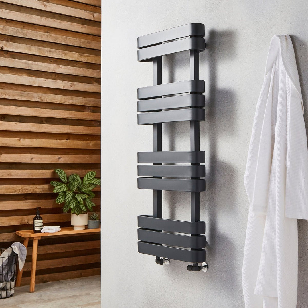 AST00358 - Astrala Serchio Towel Radiator in Anthracite - Coa Living