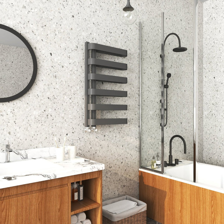 AST00359 - Astrala Piave Towel Radiator in Anthracite - Coa Living