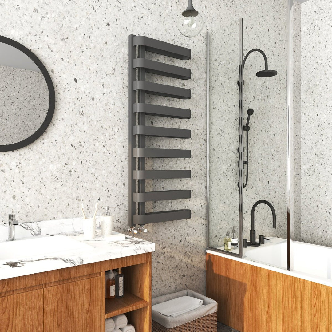 AST00360 - Astrala Piave Towel Radiator in Anthracite - Coa Living