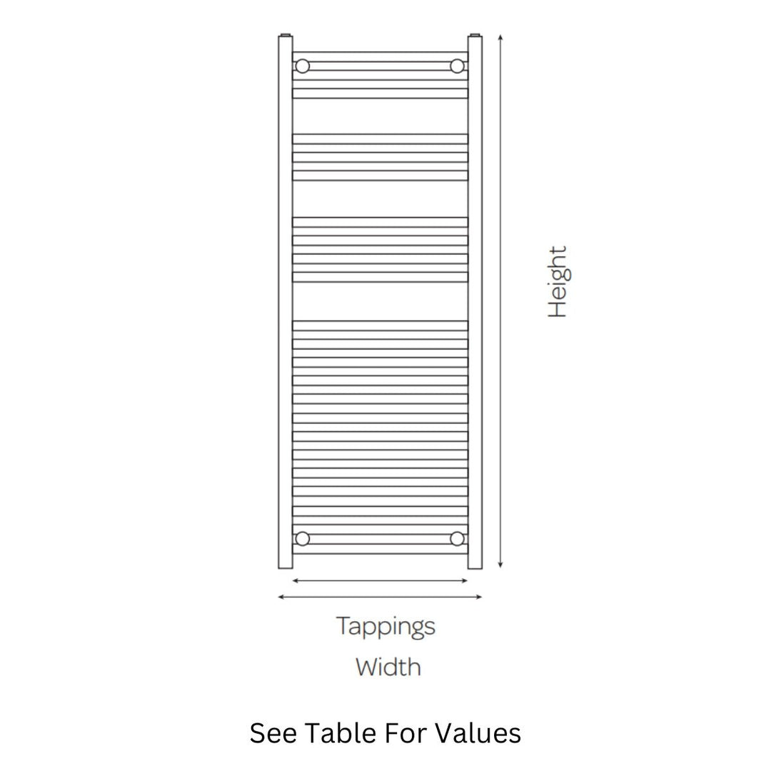 AST00499 - Astrala Electric Towel Radiator in Chrome - Coa Living