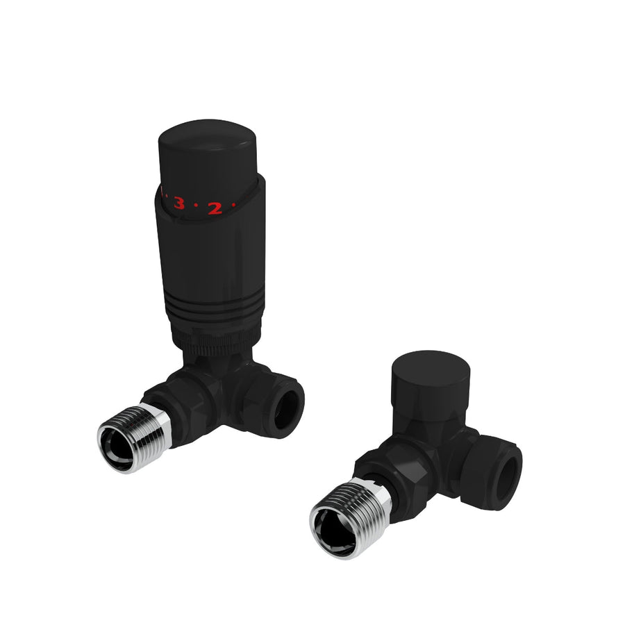 AST00538 - Astrala Corner Thermostatic Radiator Valve Pack in Black - Coa Living