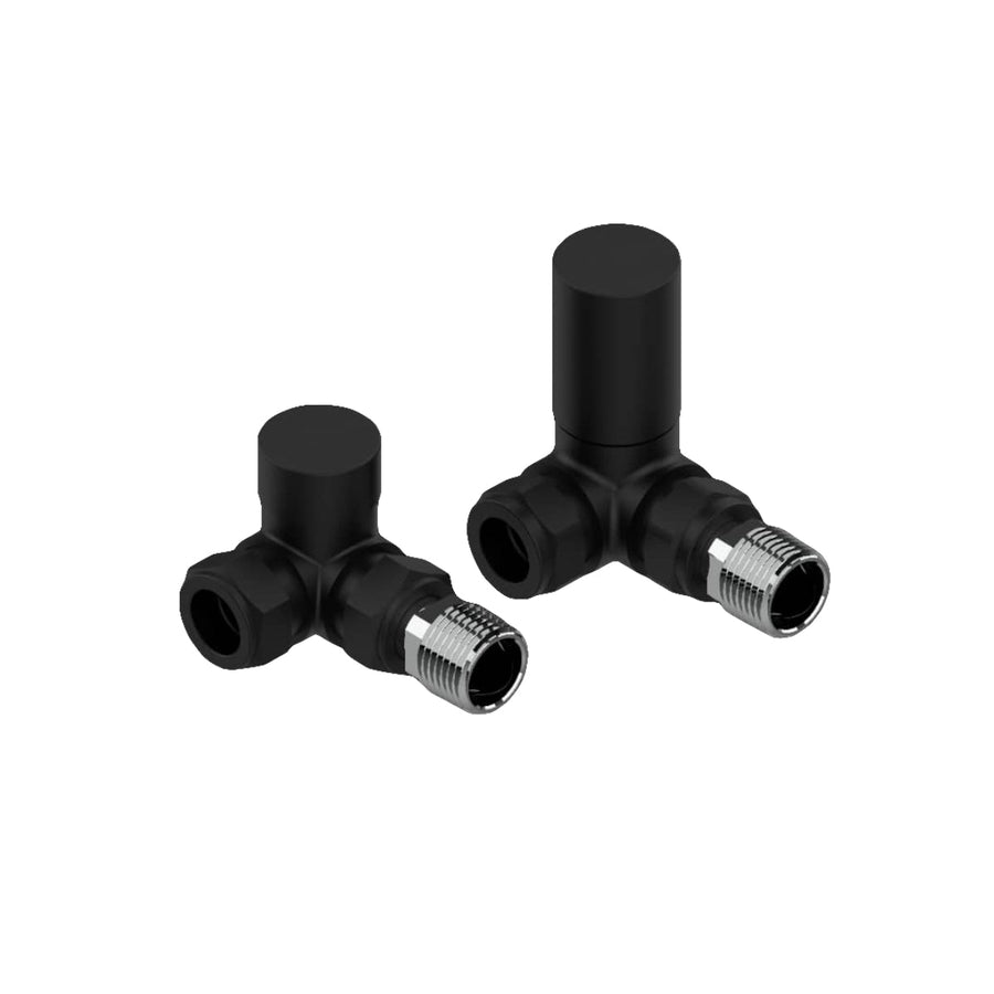 AST00569 - Astrala Corner Manual Radiator Valves in Black - Coa Living