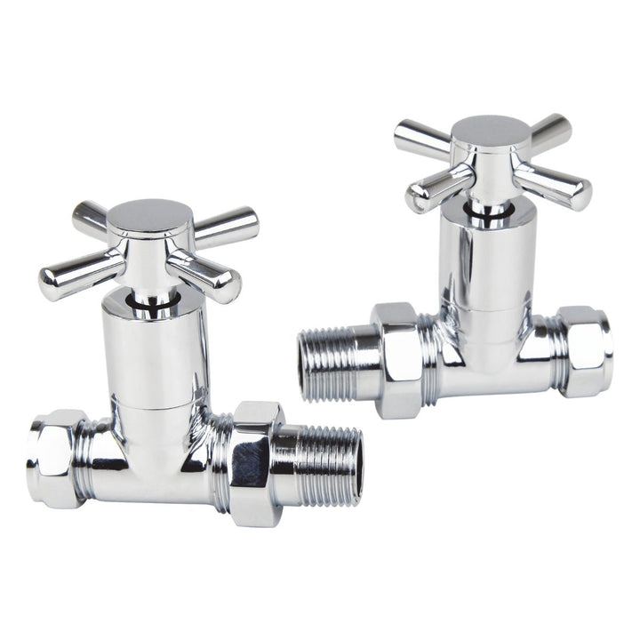 AST00574 - Astrala Crosshead Manual Radiator Valves in Chrome - Coa Living