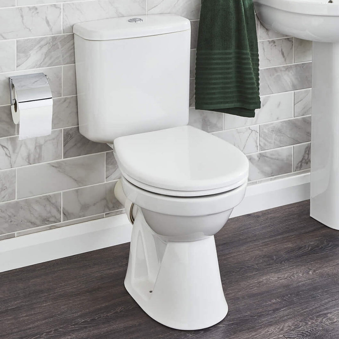 AST00620 - Astrala Atrani Close Coupled Toilet with Soft Close Seat - Coa Living