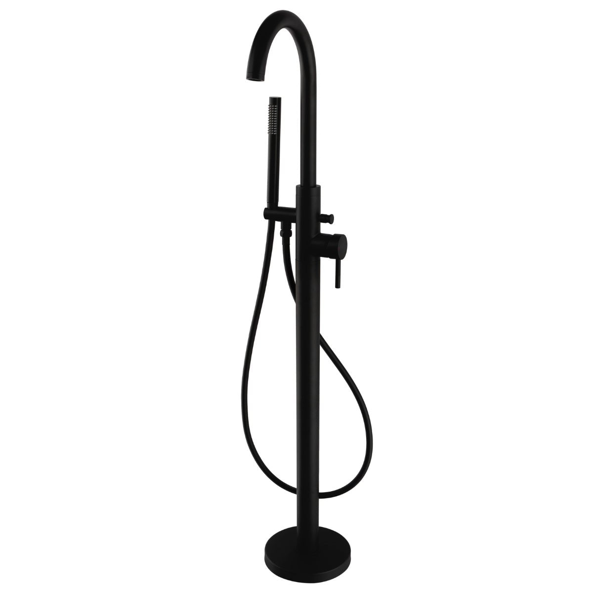 Astrala Arezzo Freestanding Bath Shower Mixer in Matt Black Coa