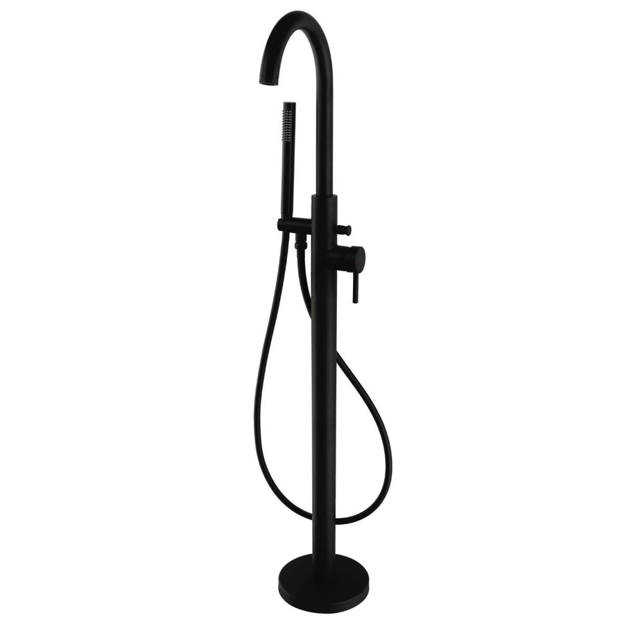 AST00642 - Astrala Arezzo Freestanding Bath Shower Mixer in Matt Black - Coa Living