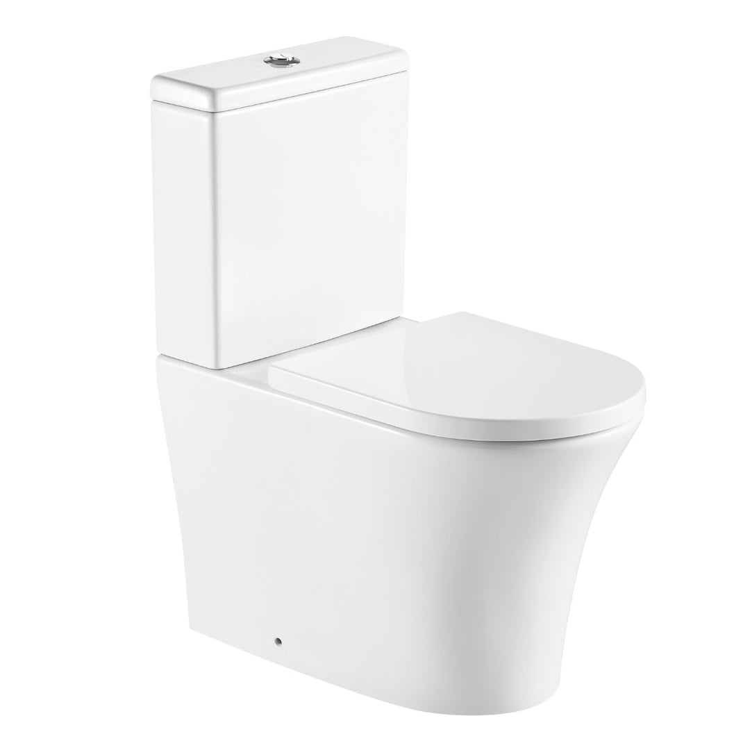 '- Astrala Matera Rimless Back To Wall Close Coupled Toilet - Coa Living