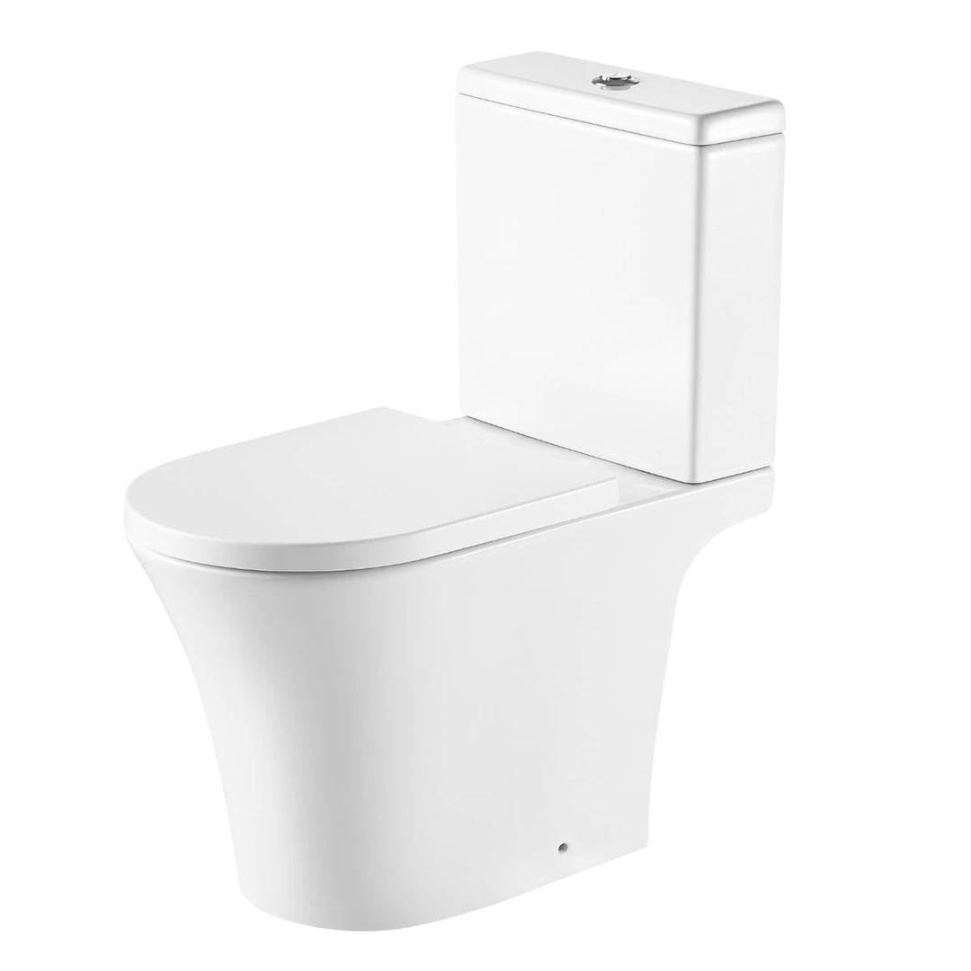 '- Astrala Matera Rimless Comfort Height Close Coupled Toilet - Coa Living