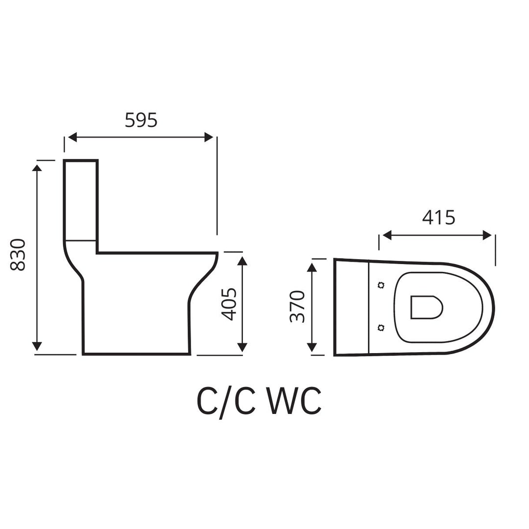 '- Astrala Orvieto Close Coupled Toilet - Coa Living