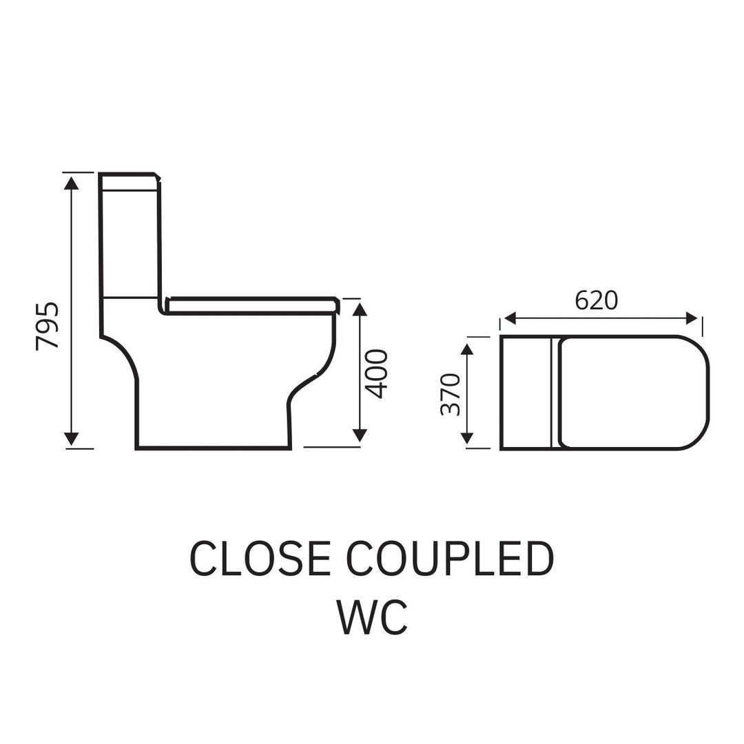 '- Astrala Spello Close Coupled Toilet - Coa Living