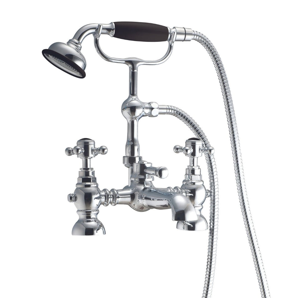 BLACK193 - Harrogate Bath Shower Mixer with Cradle in Chrome - Coa Living