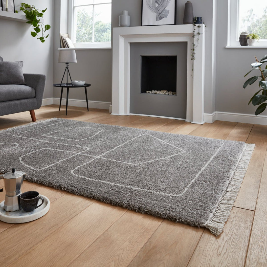 Boho A474 Hand Finished Woven Rug