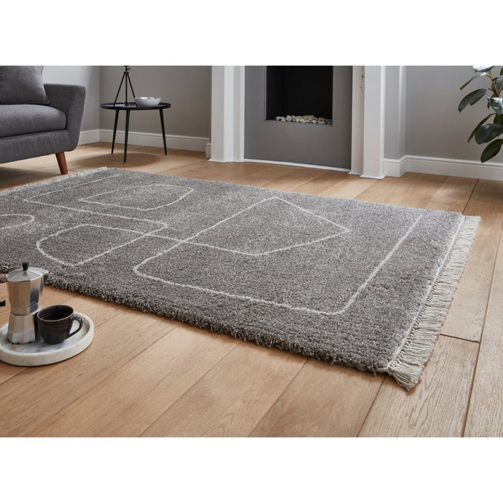 Boho A474 Hand Finished Woven Rug