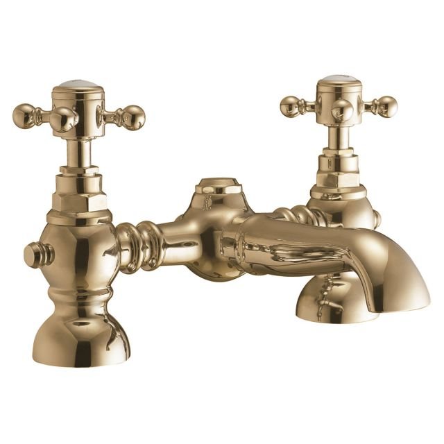 BRASS002 - Harrogate Bath Filler in Brushed Brass - Coa Living