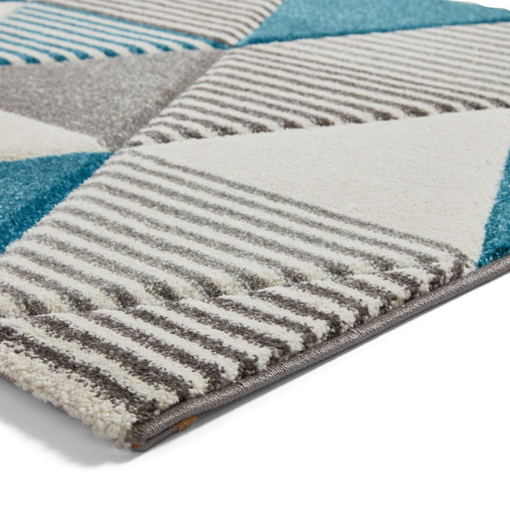 BRK15GRYBLU1217 - Brooklyn BRK15 Woven High Density Rug - Coa Living