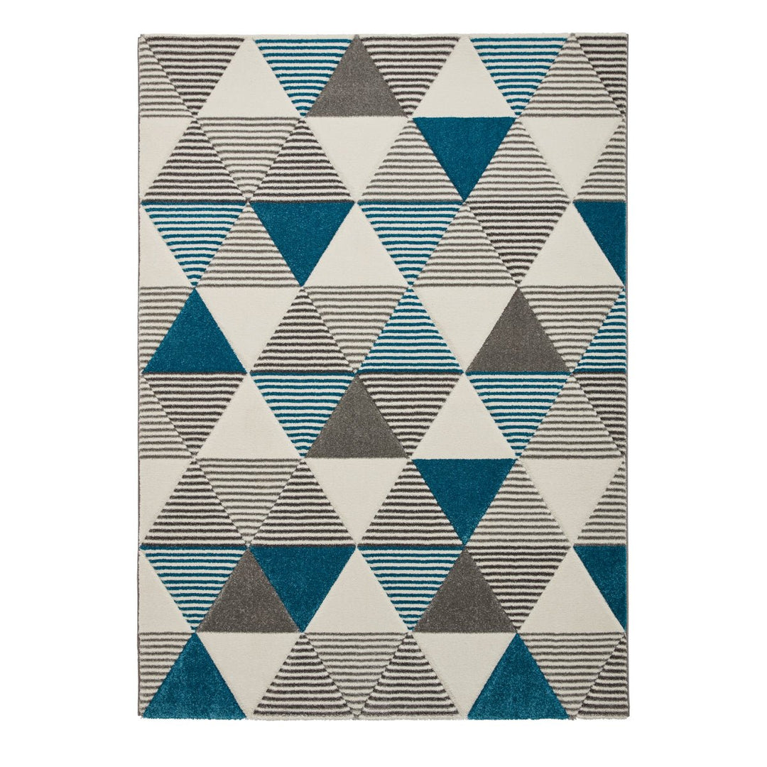 BRK15GRYBLU1217 - Brooklyn BRK15 Woven High Density Rug - Coa Living