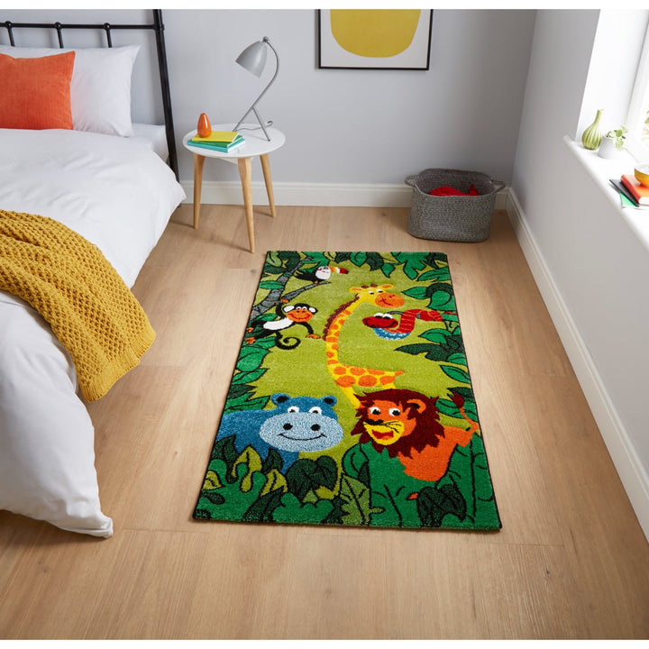 BRK53747GRN0612 - Brooklyn Kids 53747 Green Jungle Rug - Coa Living