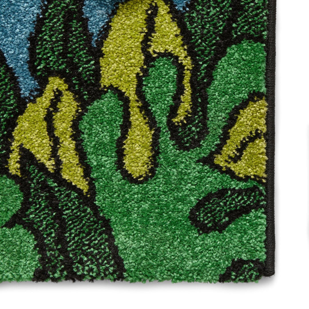 BRK53747GRN0612 - Brooklyn Kids 53747 Green Jungle Rug - Coa Living