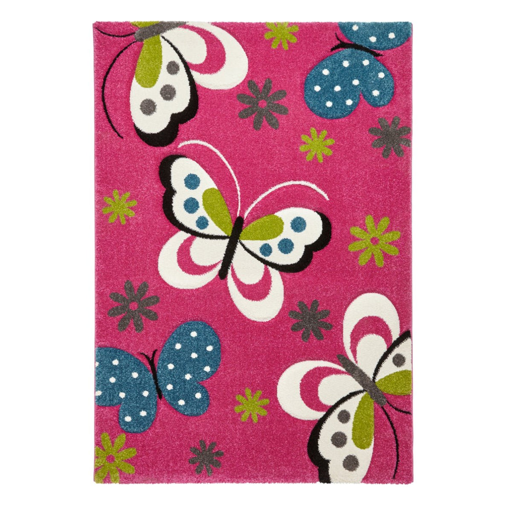 BRK772PNK0612 - Brooklyn Kids 772 Pink Butterfly Rug - Coa Living