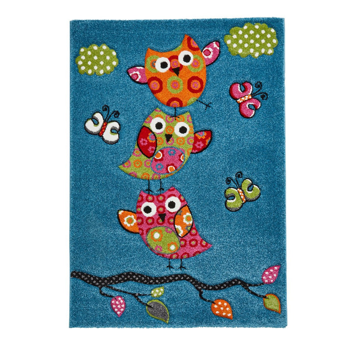 BRK793BLU0612 - Brooklyn Kids 793 Blue Owl Rug - Coa Living