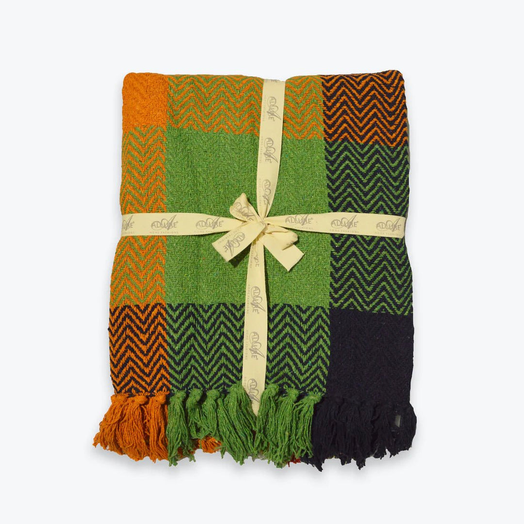 CHECKHERRINGBONETHROWMULTI - Check Herringbone Throw - Coa Living