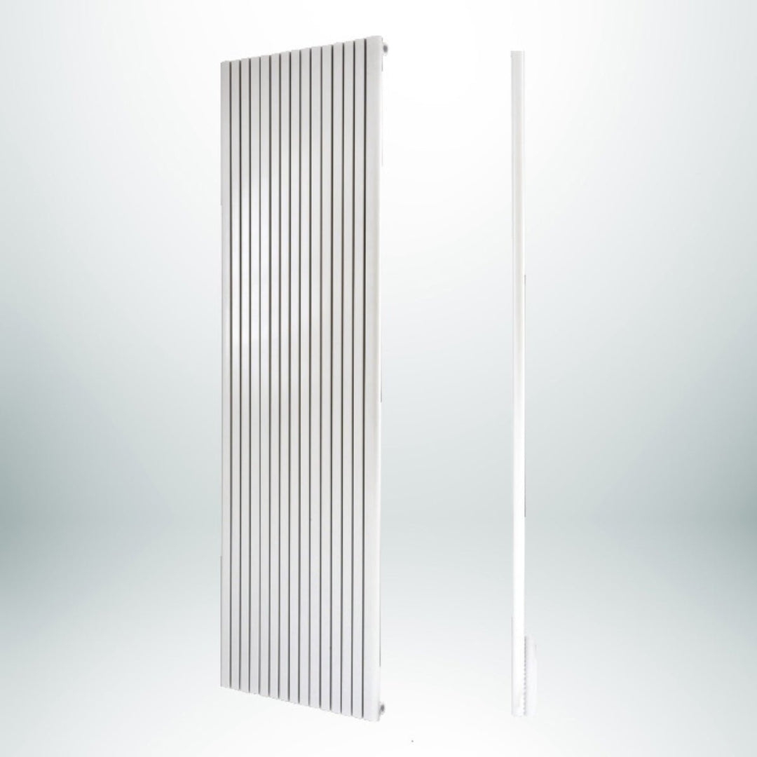 DRQ10180300VWS1 - Warmhaus Andromeda Single Panel Vertical Radiator in White - Coa Living