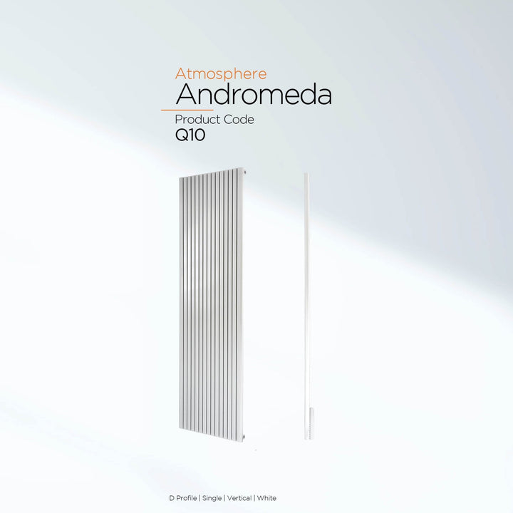 DRQ10180300VWS1 - Warmhaus Andromeda Single Panel Vertical Radiator in White - Coa Living