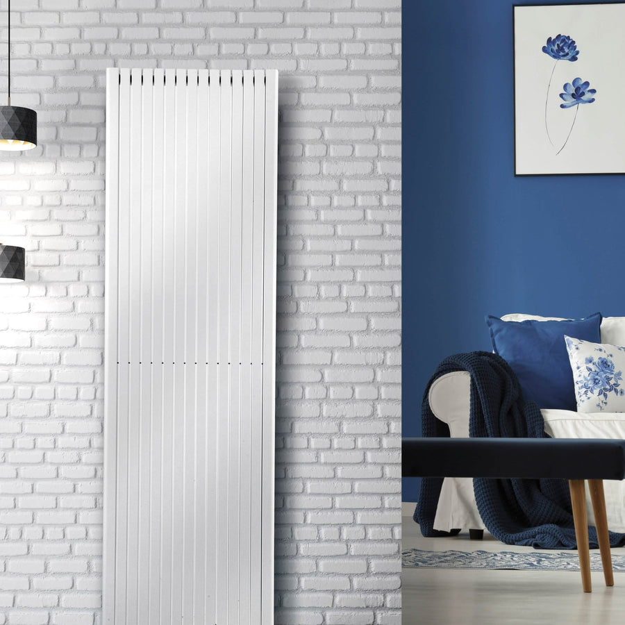 DRQ10180300VWS1 - Warmhaus Andromeda Single Panel Vertical Radiator in White - Coa Living