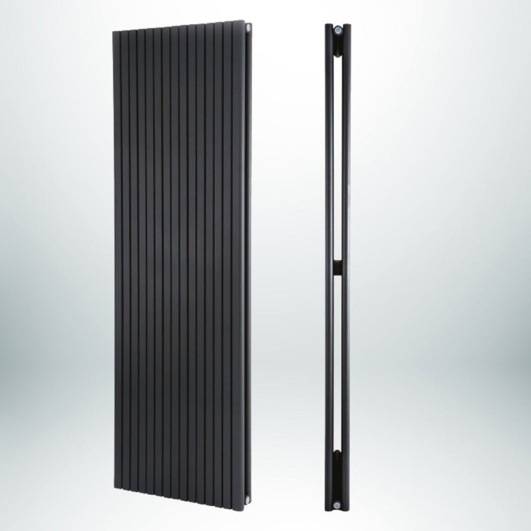 DRQ12180300VAD1 - Warmhaus Columba Double Panel Vertical Radiator in Anthracite - Coa Living