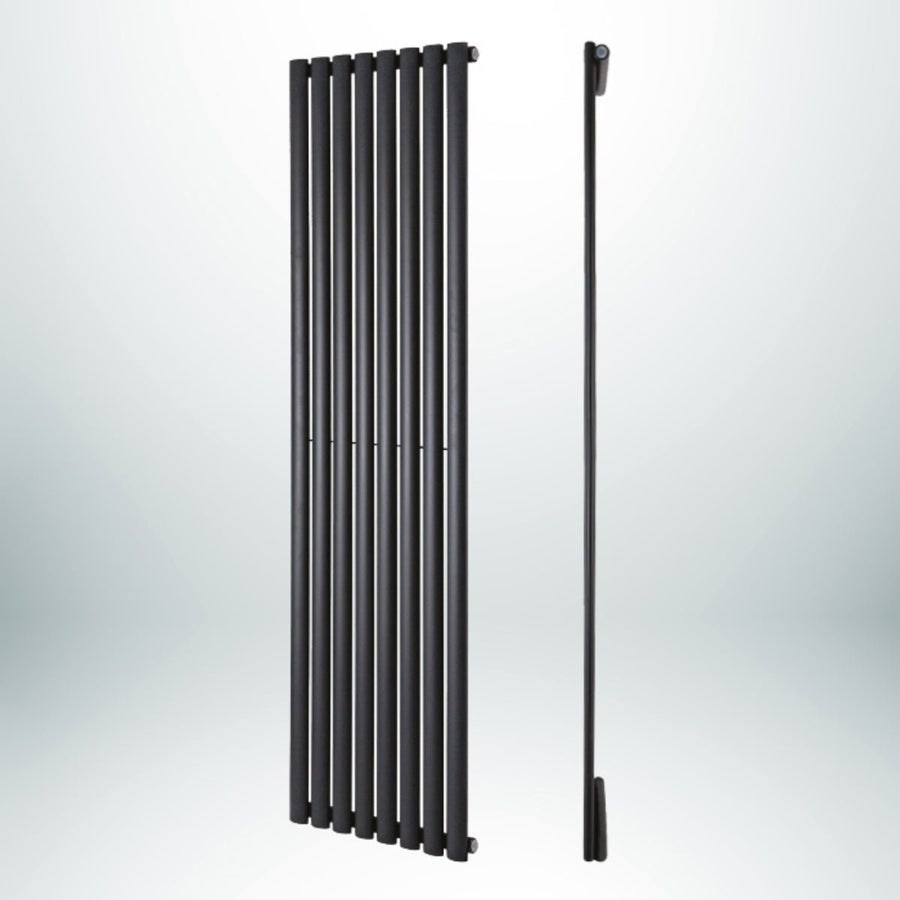 DRQ16180354VAS4 - Warmhaus Crux Single Panel Vertical Radiator in Anthracite - Coa Living