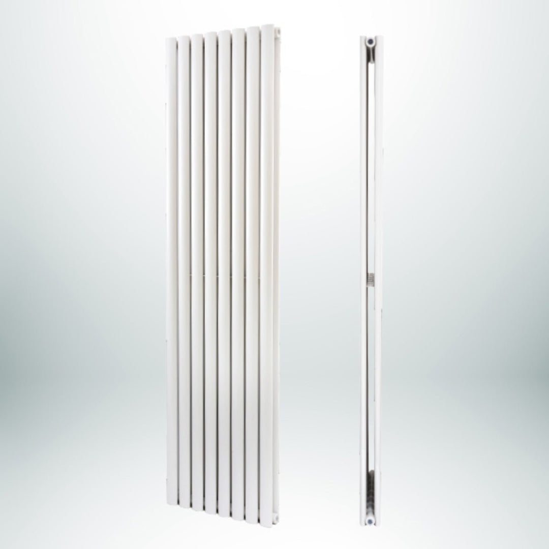 DRQ19160354VWD4 - Warmhaus Pyxis Double Panel Vertical Radiator in White - Coa Living