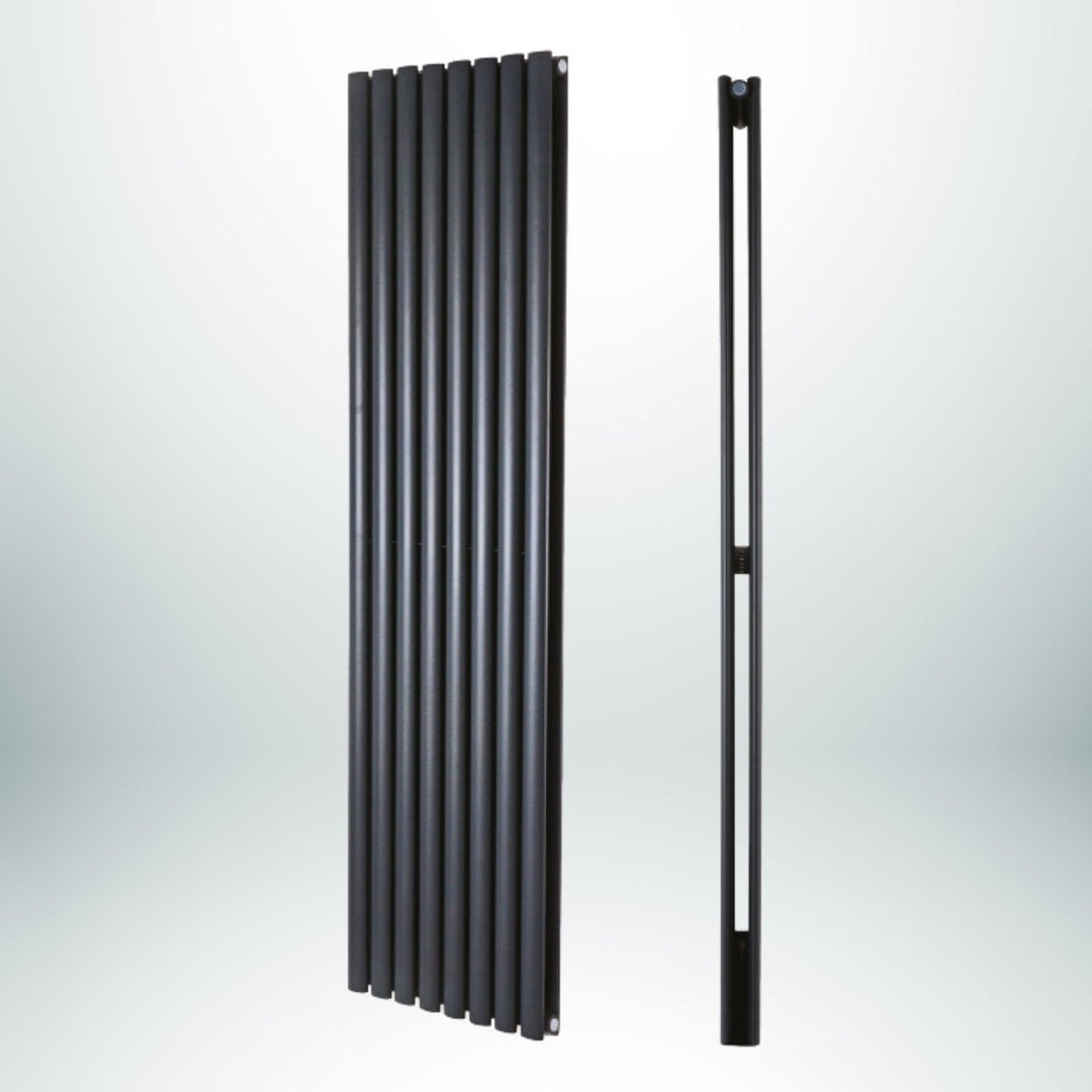 DRQ20160354VAD4 - Warmhaus Orion Double Panel Vertical Radiator in Anthracite - Coa Living