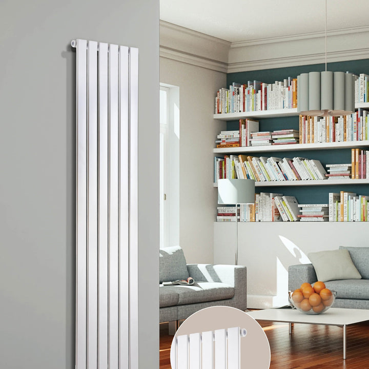 DRQ25160218VWS1 - Warmhaus Aries Single Panel Vertical Radiator in White - Coa Living