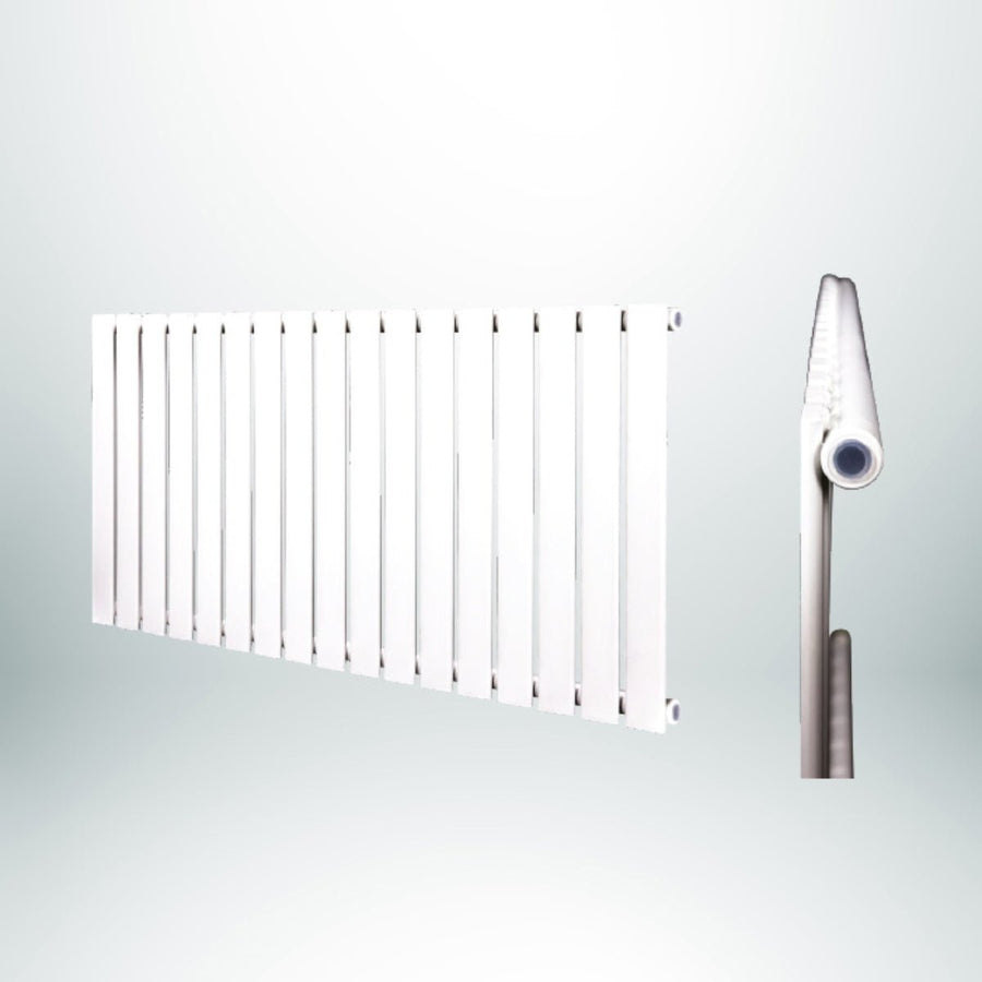 DRQ27600440HWS1 - Warmhaus Lyra Single Panel Horizontal Radiator in White - Coa Living