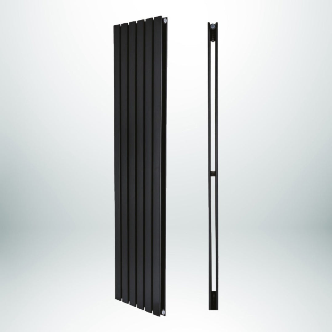 DRQ29160218VAD1 - Warmhaus Leo Double Panel Vertical Radiator in Anthracite - Coa Living