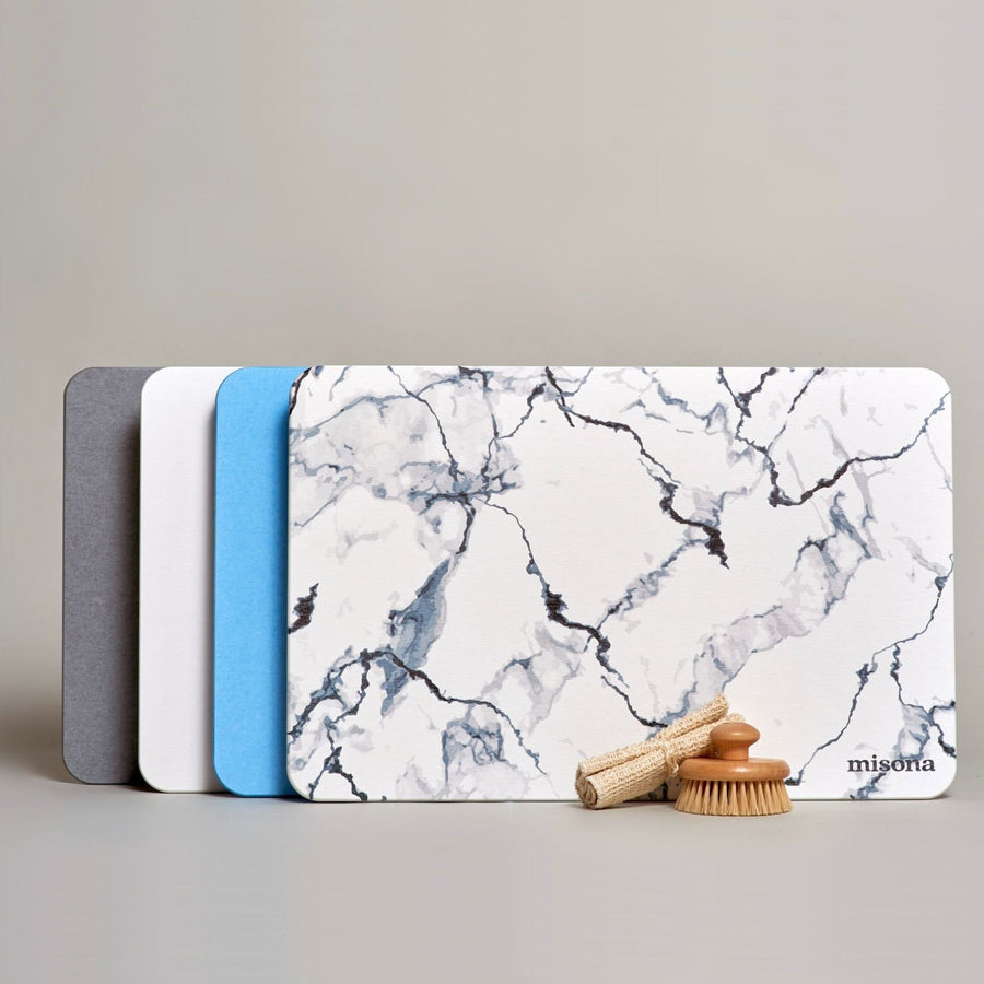 EARTHSTONEMATCORNISHBLUE - Misona Earthstone Diatomite Bath Mat - Coa Living