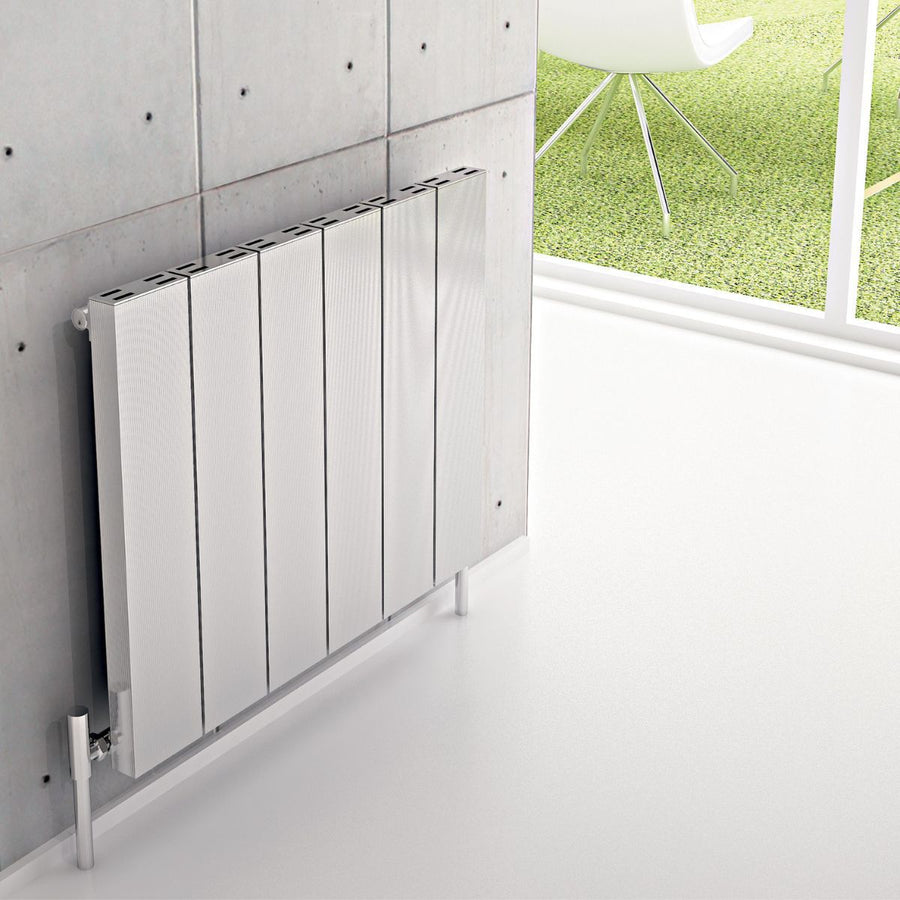 ELV 0370180003 TXW - Carisa Elvino Aluminium Central Heating Radiator in Textured White - Coa Living