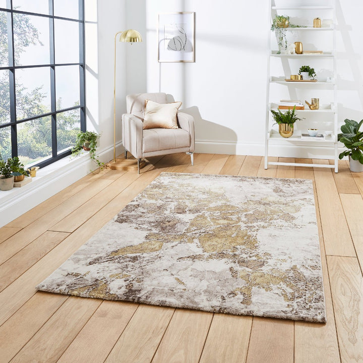 FLO50033BGEGLD1217 - Florence 50033 Woven High Density Rug - Coa Living