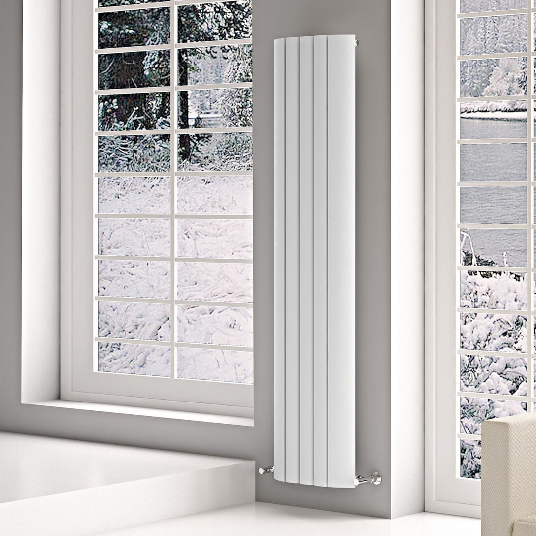 GAI 0355180004 TXW - Carisa Gaia Aluminium Central Heating Radiator in Textured White - Coa Living