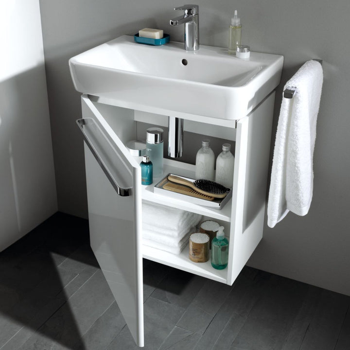 - Geberit Selnova 55cm Compact Vanity Unit and Basin in White - 501614011 - Coa Living