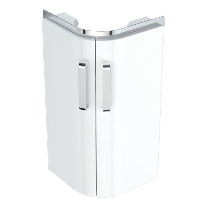 - Geberit Selnova Compact Wall Mounted Corner Vanity unit and Basin in White - 501484001 - Coa Living