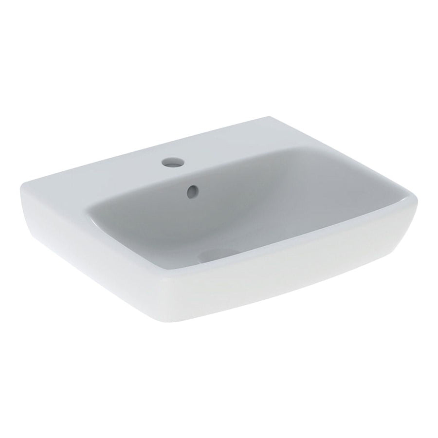 - Geberit Selnova Square 50cm 1 Tap Hole Basin with Pedestal Options - Coa Living