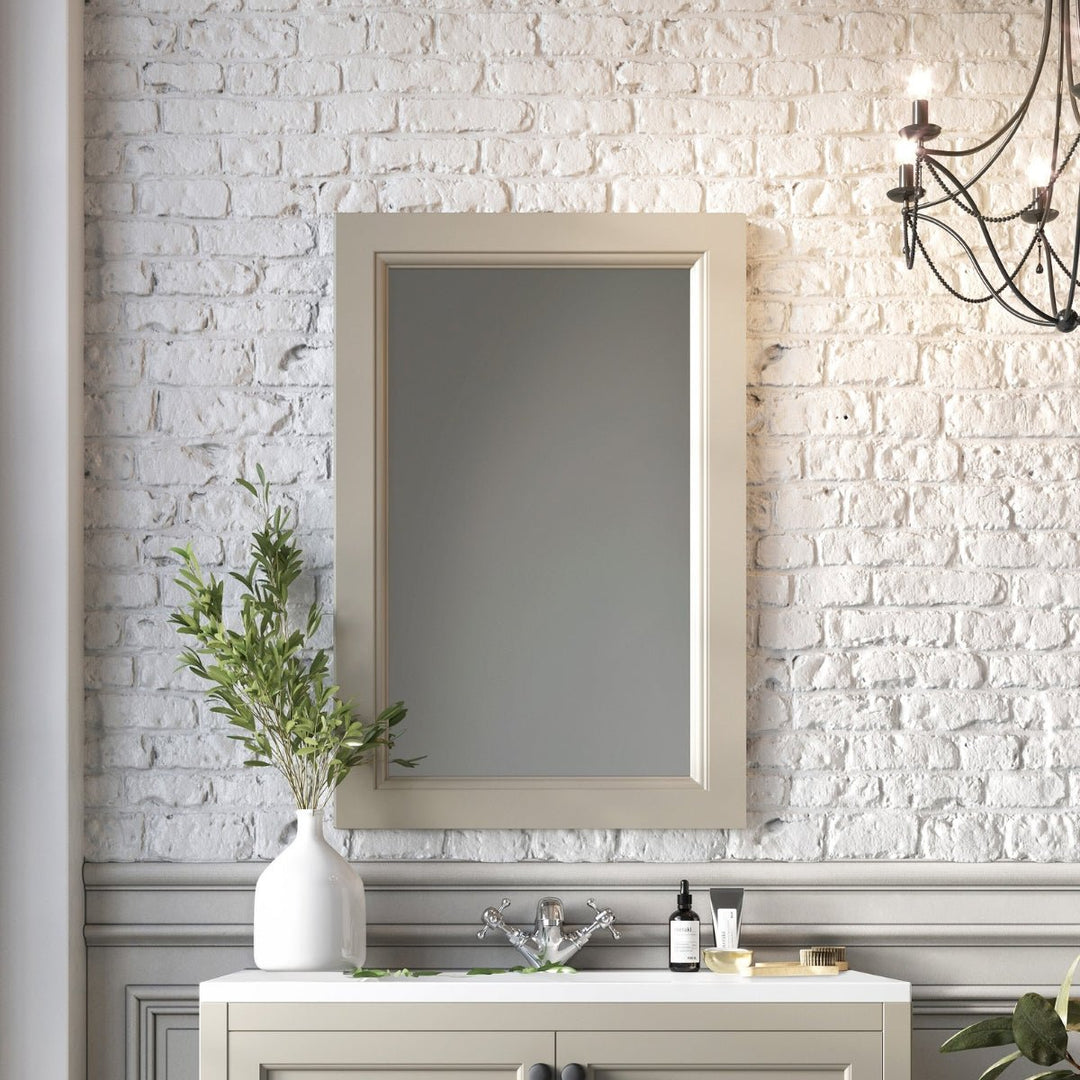 HARR-6X9MIRR-ARCTIC - Harrogate Wooden Framed Bathroom Mirror - Coa Living