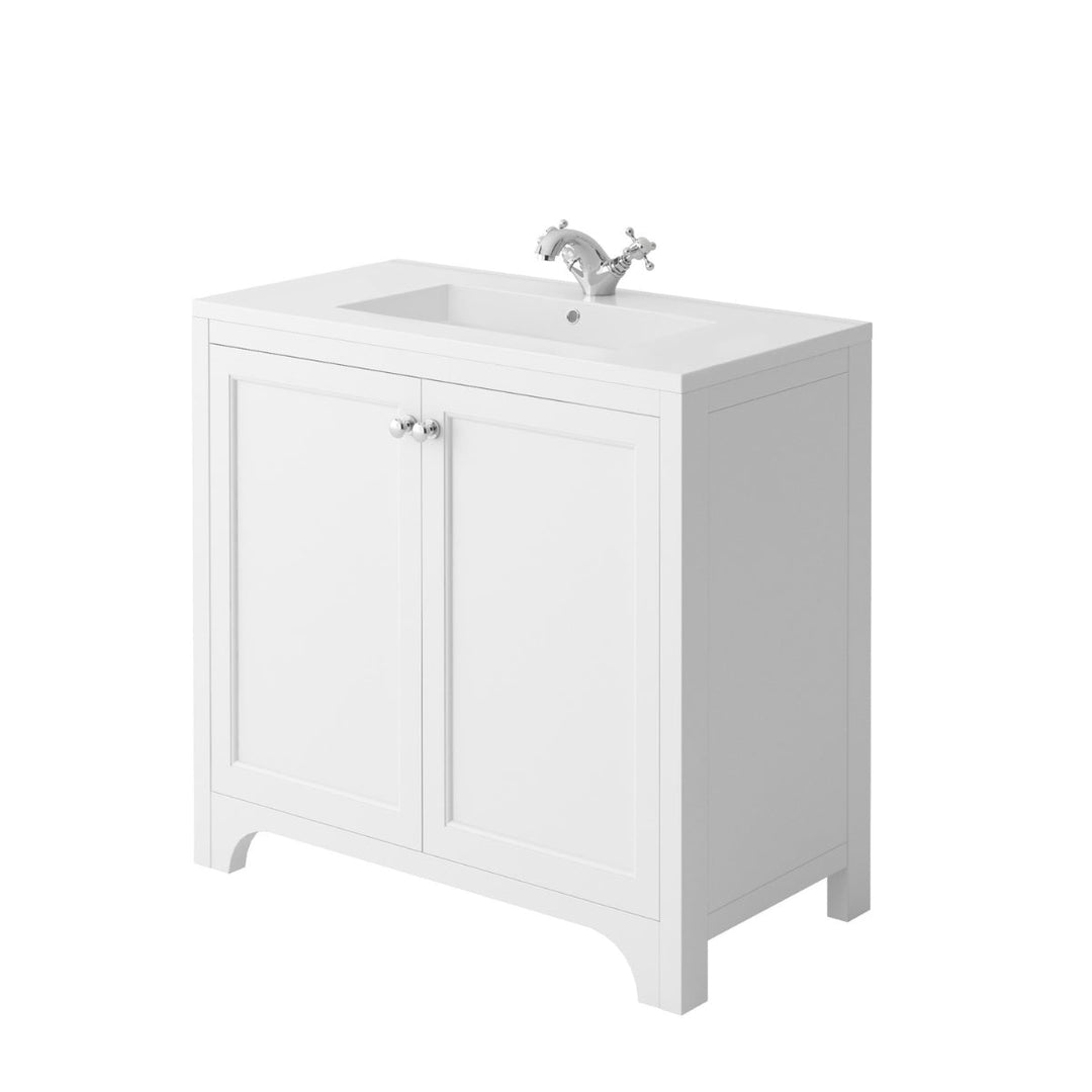 HARRPACK031 - Harrogate Brunswick 900mm Vanity Unit with Ceramic Basin - Coa Living