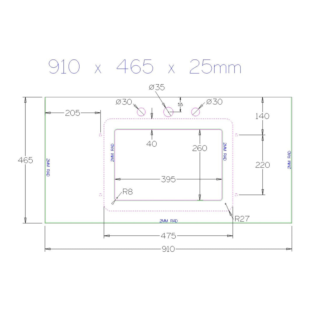 HARRPACK039 - Harrogate Brunswick 900mm Vanity Unit with Undermount Basin - Coa Living