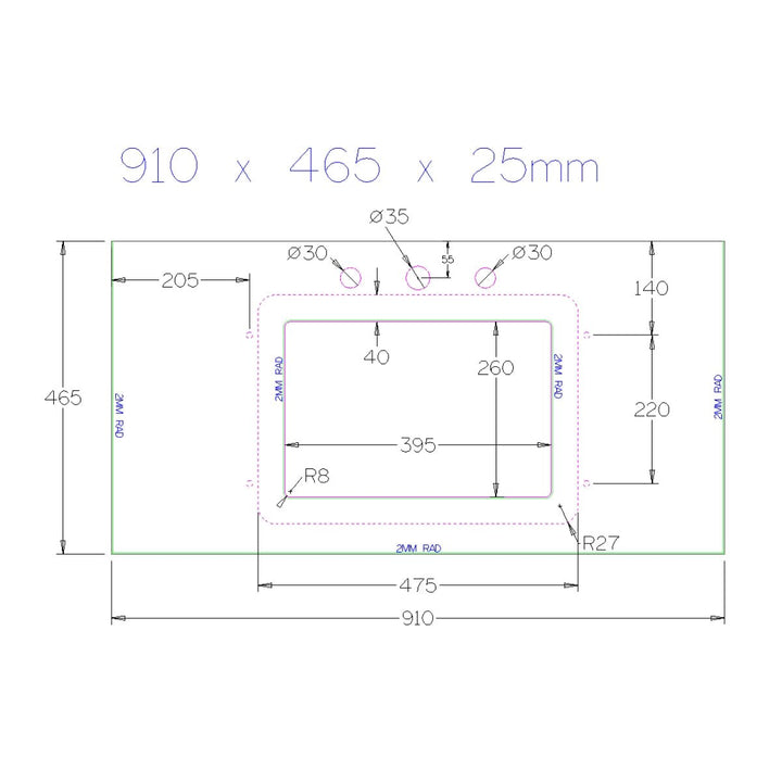 HARRPACK039 - Harrogate Brunswick 900mm Vanity Unit with Undermount Basin - Coa Living