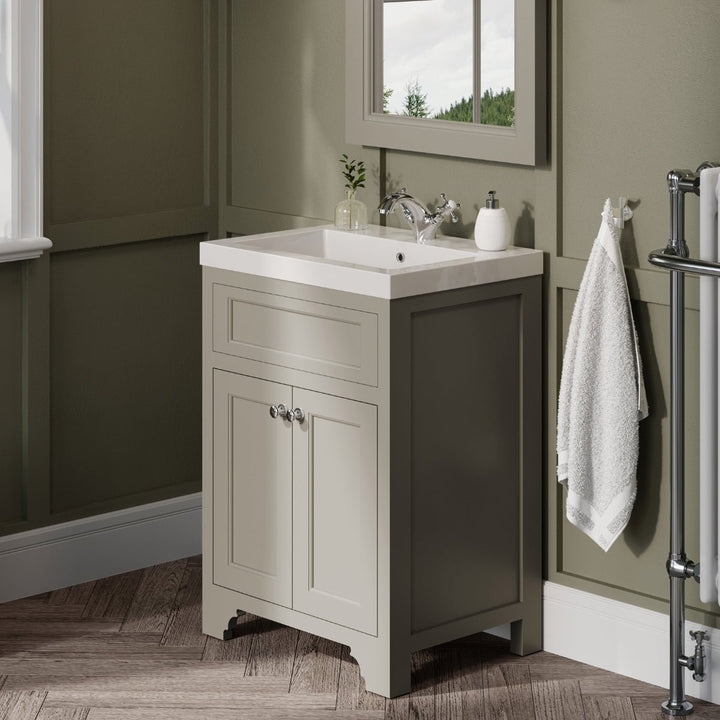 HARRPACK059 - Harrogate Ripley 600mm Vanity Unit with Ceramic Basin - Coa Living