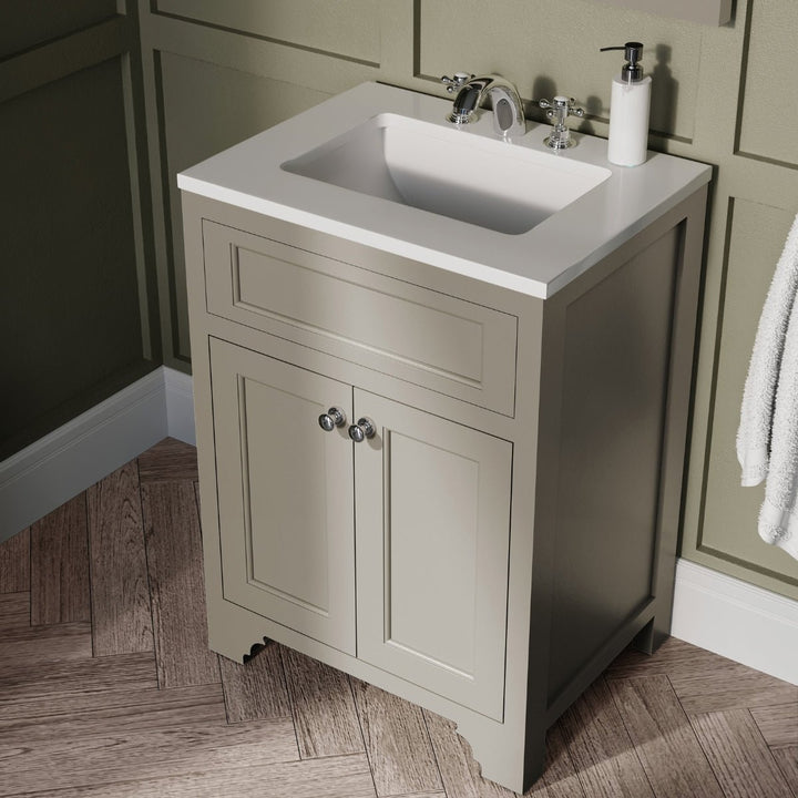 HARRPACK063 - Harrogate Ripley 600mm Vanity Unit with Undermount Basin - Coa Living