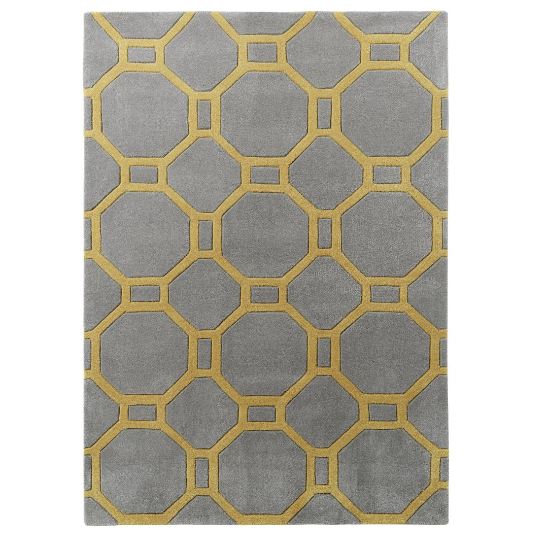 HK4338GRYYEL1217 - Hong Kong 4338 Hand Tufted Acrylic Rug - Coa Living